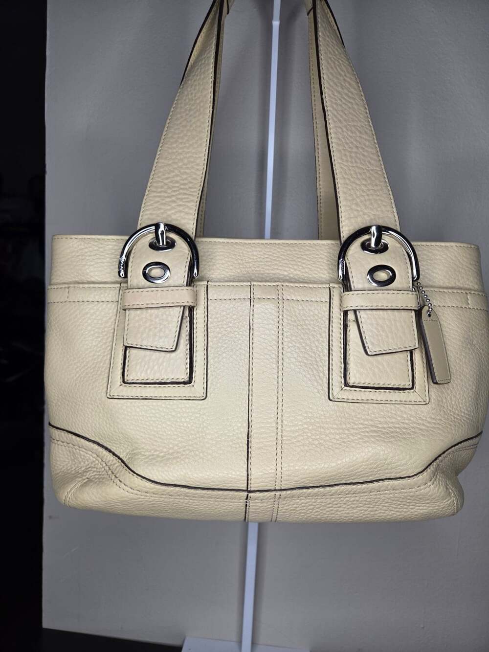 Coach Soft Pebble Hampton SoHo Leather Tote F10911